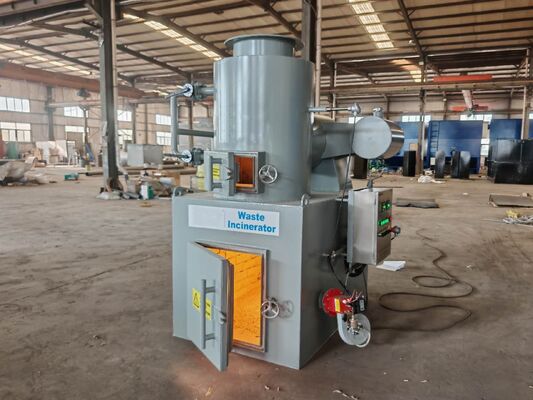 kaufen Verbrennungsanlage für medizinische Abfälle mit 380V/220V Spannung und 850-1300°C Verbrennungstemperatur für die Behandlung gefährlicher Abfälle Online-Herstellung