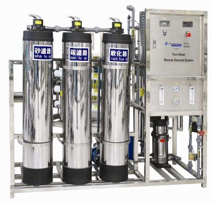 kaufen Automatischer RO-Wasserreiniger mit 500L/Stunde und 3-Tank-Vorbehandlung für kommerzielle Wasseraufbereitungsanlagen Online-Herstellung