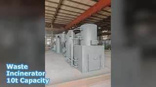 Müllverbrennungsanlage, 15 kg, 10 t Verbrennungskapazität